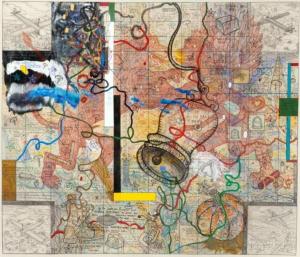  no bell prys for peace with predator drone, by Wm. T. Wiley, at SVMA.