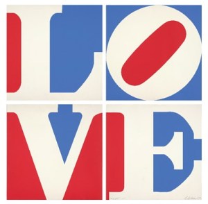 Robert Indiana, LOVE (1972), © 2015 Morgan Art Foundation / Artists Rights Society (ARS)