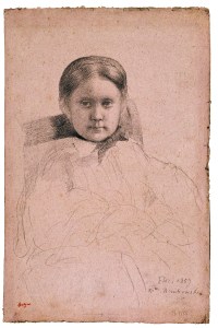 Mlle. Dembrowska, ca. 1858-59, Edgar Degas.
