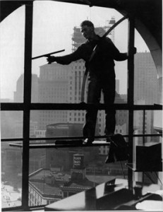 Washing Windows, by Otto Hagel.